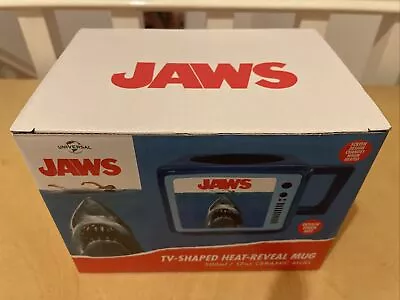 £6 • Buy Jaws Movie Heat ChangingTV Shape Mug Universal Studios Collectable New BOXED