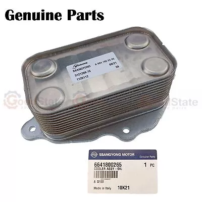 $195.05 • Buy GENUINE SsangYong Actyon Sports UTE 100 2.0 2.7 Turbo Diesel 2006-12 Oil Cooler