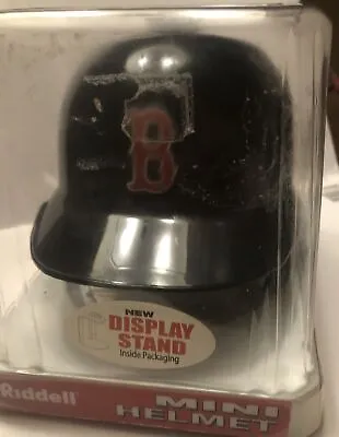 Boston Red Sox Riddell Mini Batting Helmet With Display Stand NIB • $24.99