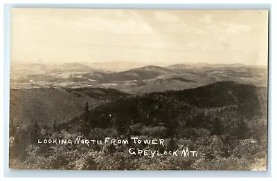 C1910 Looking North From Tower Greylock MT. Massachusetts MA RPPC Photo Postcard • $11.48