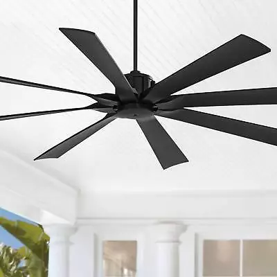 70  Modern Indoor Outdoor Ceiling Fan With Remote Matte Black Damp Rated Patio • $419.99