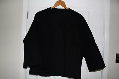 £6.99 • Buy Stunning Black Swing Coat From M&Co Size 14 Petite