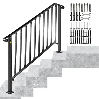 VEVOR Outdoor Handrails Stairs Grab Rail Garden Handrail Fits 4 Or 5 Steps • £101.84