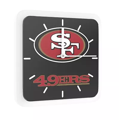 NEW - San Francisco 49ers Football Club Foam Magnet Clock • $17.88