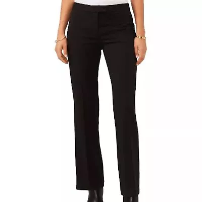 Vince Camuto Women's Size 12 Black Zip Front Straight Leg Pants  #0316 • $22