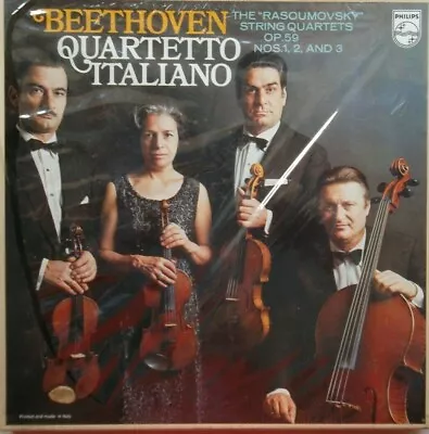 Beethoven: The Middle Quartets By Quartetto Italiano (3LP Box 1975 Philips) NEW • $39.99