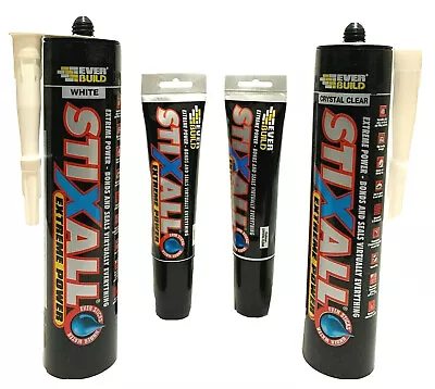 Everbuild Stixall Grab Adhesive Permanent Extreme Power Glue Work Under Water  • £7.89