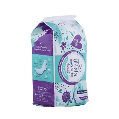 Lil-lets Maternity Maxi Super Absorbency With Wings Unscented Pads 10's • £15.99