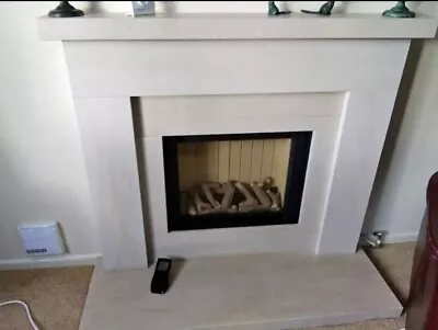 Infinity 480BF Inset Gas Fire With Portugese Limestone Surround  Complete Unit. • £600