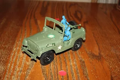 Vintage Timmee/Processed Plastic  Rat Patrol  Large Army Jeep B - Marx MPC • $22.99