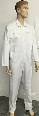 White Polycotton Boilersuit Coverall Overall Mechanic Industrial REDUCED • £11.20