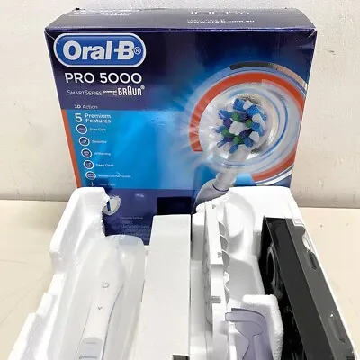 $145 • Buy Oral B Pro 5000 Electric Toothbrush - Top Of The Line - Rechargeable - Bluetooth