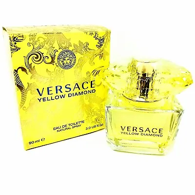 Yellow Diamond By Versace  3 Fl Oz Eau De Toilette Spray For Women New & Sealed • $37.99