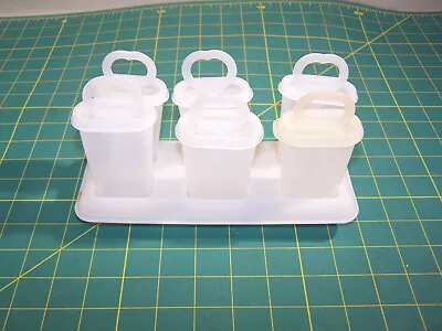 Vintage Tupperware 343 344 Popsicle Molds Ice Pops W/Tray 481 1990's 19 Pcs • $8