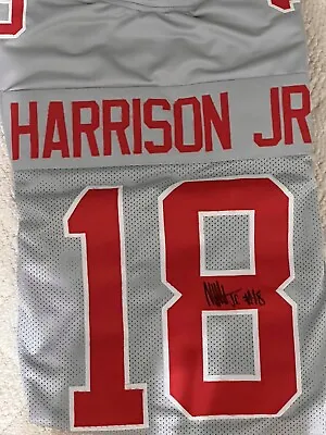 Marvin Harrison Jr. Signed Autographed Jersey OHIO STATE GRAY ALTERNATE JERSEY • $132.50