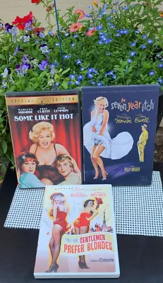Marilyn Monroe 3 Movie Lot - DVD - Like New - No Disc Scratches - W/inserts-Read • $18.99
