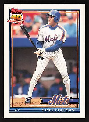 1991 Topps Traded Vince Coleman #23T New York Mets • $1.49