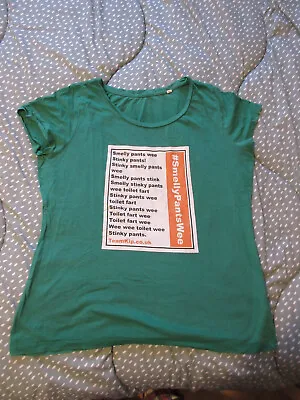 Stanley / Stella Organic Cotton Green T-shirt Women Size XL *teamkip Charity Tee • £3.99