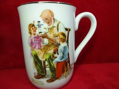 Vintage Coffee Mug Norman Rockwell The Toy Maker • $24.99