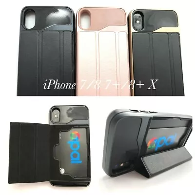 Shockproof Heavy Duty Case With Card Holder Stand For IPhone X / XS 5.8'' + 1TPG • $12.95