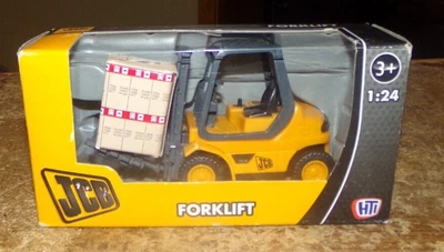 $29.99 • Buy 1/24 Scale HTI JCB Forklift In The Box New