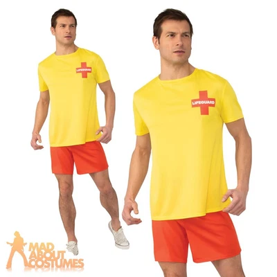 £12.99 • Buy Adult Lifeguard Costume Bay Watch 1980s Book Week Day Mens Fancy Dress Outfit 