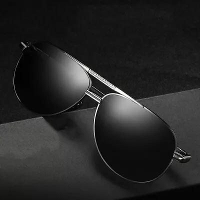 UV400 Men's Polarized Aviator Sunglasses Driving Sport Outdoor Fishing Eyewear • $11.69