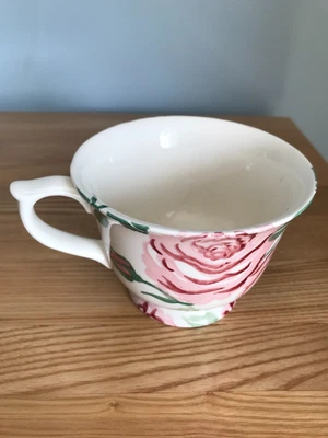 £3.99 • Buy Emma Bridgewater Large Teacup Roses Pattern Cup Chip On Top Rim Near Handle Used