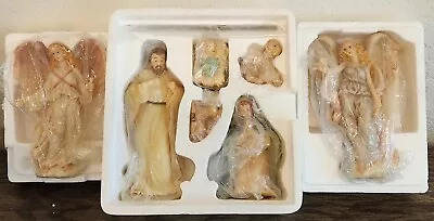 Seraphim Classics Figurines By Roman - Nativity & 2 Angels - 7 Pieces • $80