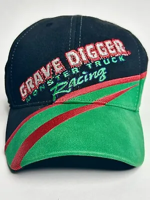 NEW Vintage Grave Digger Monster Truck Racing Hat Monster Jam Black Green Red • $29.99