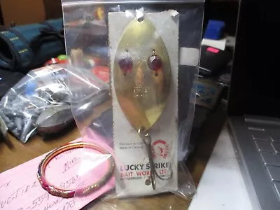 Lucky Strike Canada Fishing Lure Spoon With Eyes. • $9