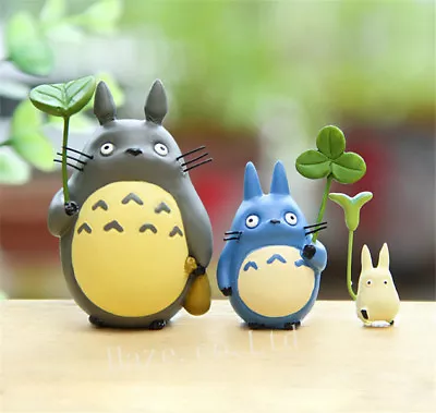 £8.74 • Buy 3PCS Studio Ghibli Anime My Neighbor Totoro Toys Resin Figure Model Toys New