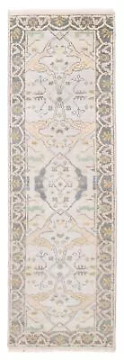 Traditional Hand-Knotted Bordered Carpet 2'7  X 7'9  Wool Area Rug • $262.80