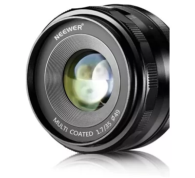 Neewer  35mm F/1.7 Manual Focus Primary Fixed Lens For FUJIFILM APS-C Digital  • £39.99