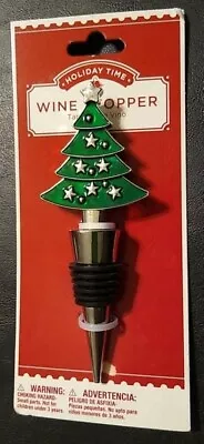 Holiday Time - Christmas Tree Wine Stopper - Metal 2021 • £10.36