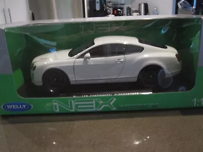 1:18 Welly Nex 2009 Bentley Continental Supersports White *new* • $209.30