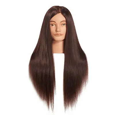 26 -28  Cosmetology Mannequin Head Human Hair Hairdressing Training Model Doll • $24.59