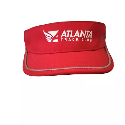 Mizuno Atlanta Track Club Member Visor NWT Hat Red Running Jogging Gear Marathon • $17.59