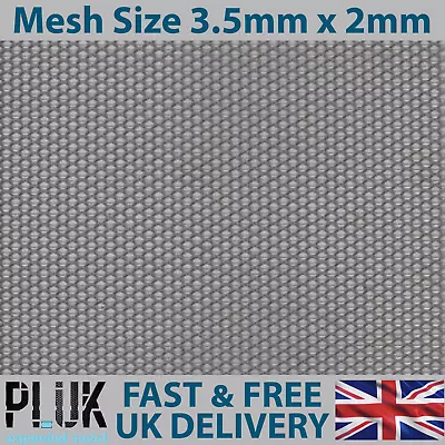 DIFFERENT SIZE Sheets Of Expanded Aluminium Silver Metal Mesh Size 3.5mm X 2mm • £10.99