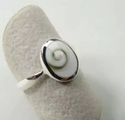 Shiva Shell Gemstone 925 Sterling Silver Ring Mother's Day Jewelry MP-964 • $12.53