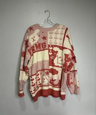 BRMG Sweater Bunny Sweater Bunny Carrots Stars & Heart Sweater Size XL YWFG • $14.88