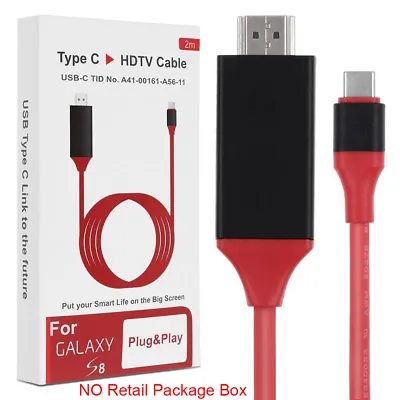 Type C To HDMI HDTV Video Adapter AV Cable For Macbook Samsung S20 Note10 To TV • $5.69