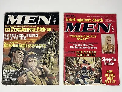 Two Vintage 1960s Men’s Adventure Magazines • $20