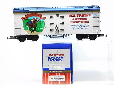 G Scale USA Trains BTS The Big Train Show Racing Car Reefer #2002 • $49.95