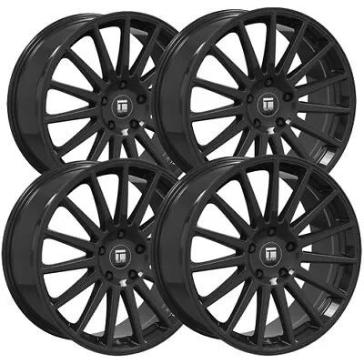 (Set Of 4) Staggered-Touren TR92 22  5x4.5  32mm Gloss Black Wheels Rims • $1459.96