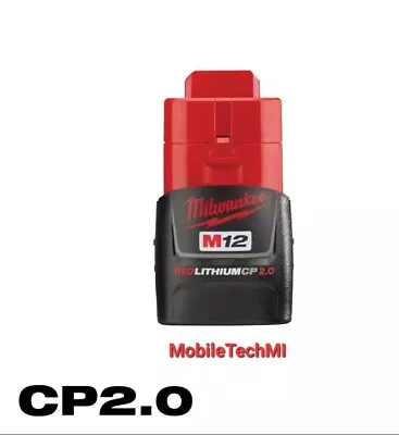 Genuine Milwaukee M12 Red Lithium CP2.0 2.0Ah Battery 48-11-2420 OEM 12 Volt NEW • $23.98