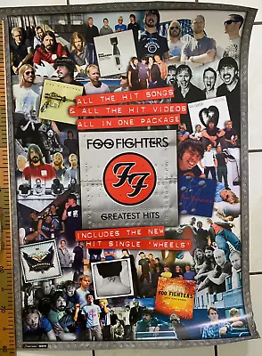 Foo Fighters Greatest CD Hits Poster. Original Sony Music Store Advertising • $37.50