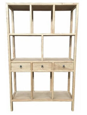 $2099 • Buy Shuli Chinese Antique Reproduction Bookshelf Bookcase Display Cabinet