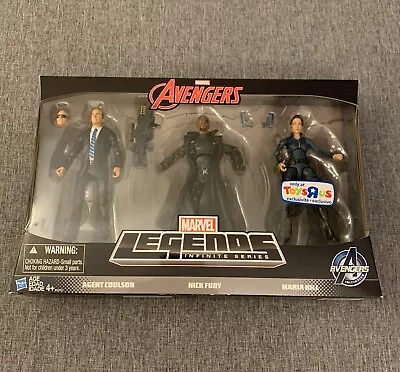 Marvel Legends Avengers Shield 3-Pack Coulson Fury Hill NEW TRU 2015 MISB [ML42] • $93