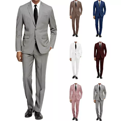 Braveman Men's Formal Two Piece 2-Piece Slim Fit Cut Suit Set • $69.99